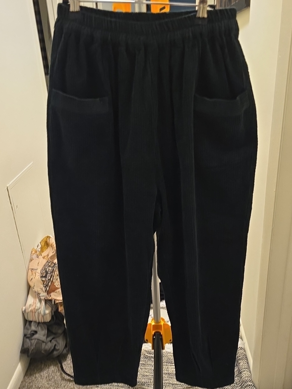 NWOT Relaxed Corduroy Cropped Pants - Dark Green